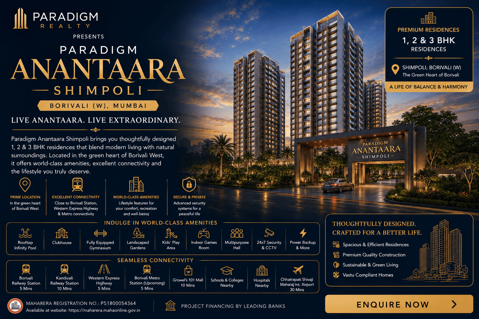Paradigm Anantaara Shimpoli - Premium Homes Mumbai