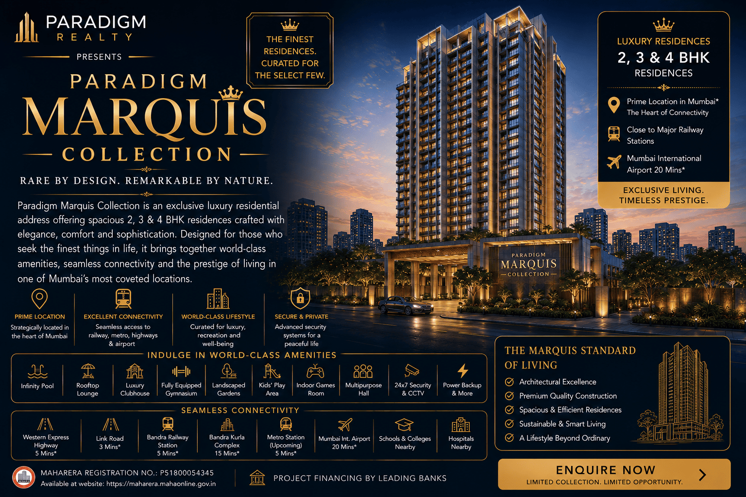 Paradigm Marquis Collection Mumbai - Exclusive Luxury Homes