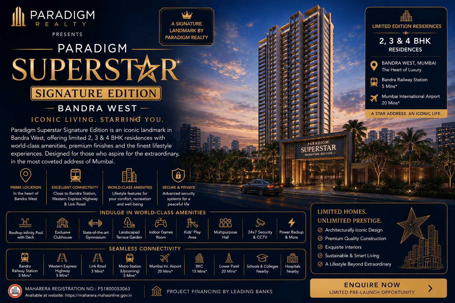 Paradigm Superstar Signature Edition Bandra West - Ultra Luxury Apartments Mumbai